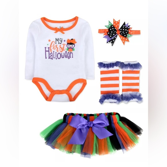 Baby Essentials Other - 🎃Baby Girls Halloween Tutu 4 Piece Set​​